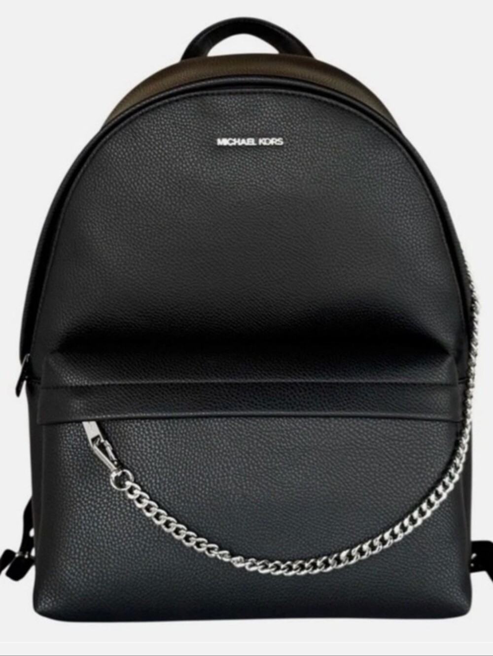 Michael Kors Slater Large Chain Leather Backpack Retail $458 NWT